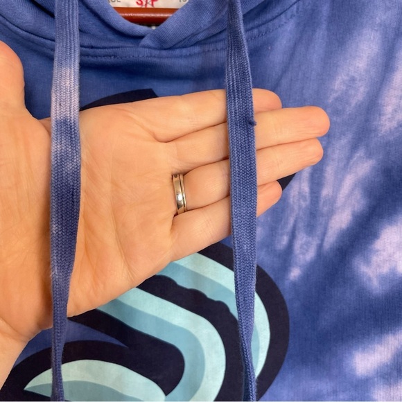 SEATTLE KRAKEN CALHOUN NHL Men’s Blue Tie Dye Hoodie Sweatshirt Size Small - Picture 5 of 14